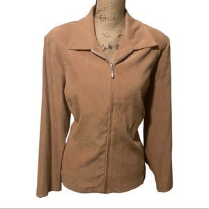 Women’s Faux Suede Blazer- Gently Worn Faux Suede - Size 16W OFFERS WELCOME‼️‼️